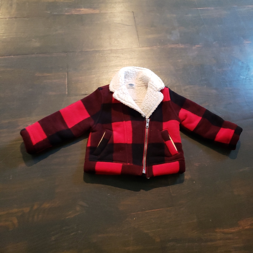 Old Navy Buffalo Print Coat - 18 to 24 mo.